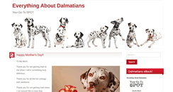 Desktop Screenshot of everythingaboutdalmatians.com