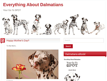 Tablet Screenshot of everythingaboutdalmatians.com